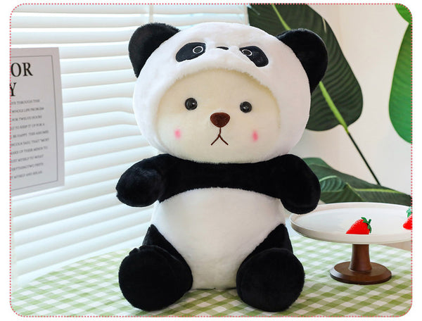 Little Bear Doll Transformation Giant Panda Teddy Plush Toy