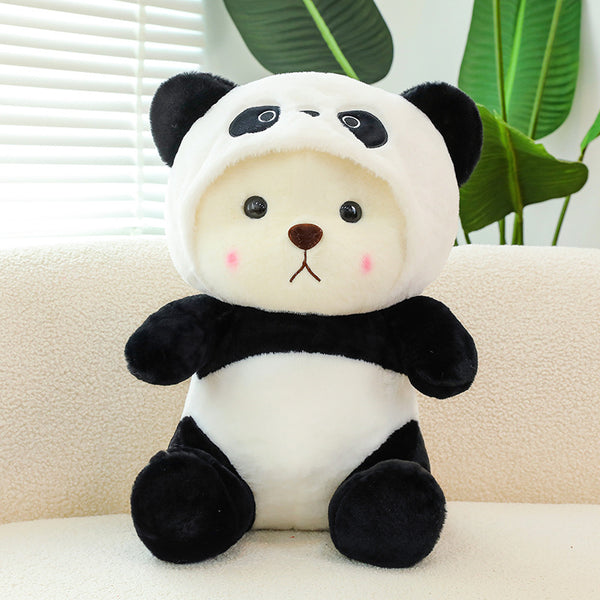 Little Bear Doll Transformation Giant Panda Teddy Plush Toy