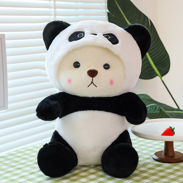 Little Bear Doll Transformation Giant Panda Teddy Plush Toy