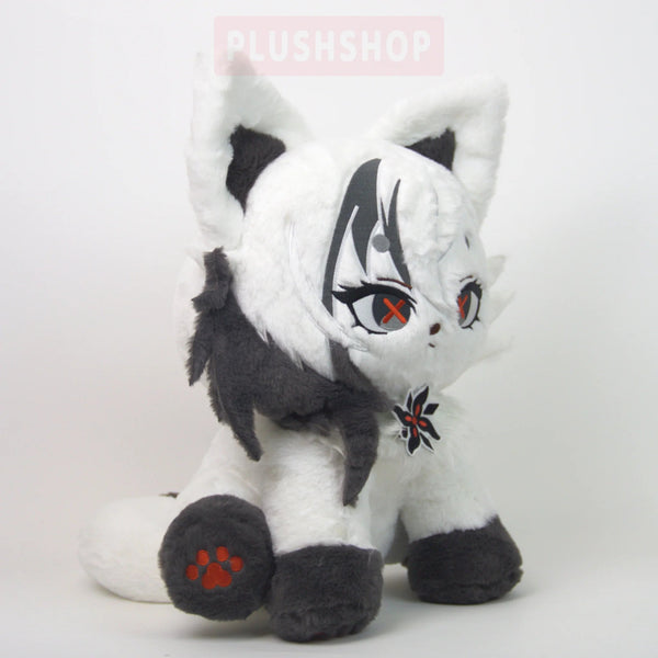 [In Stock ]45Cm Genshin Arlecchino Meow Plushies with Detachable Cloak